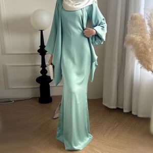 Sut Muslim Bintang , Sut Dua Helai Warna Pepejal Elegan Clothing , Sesuai untuk Pakaian Prom Wanita , Gaya Muslimah Sets , LR815