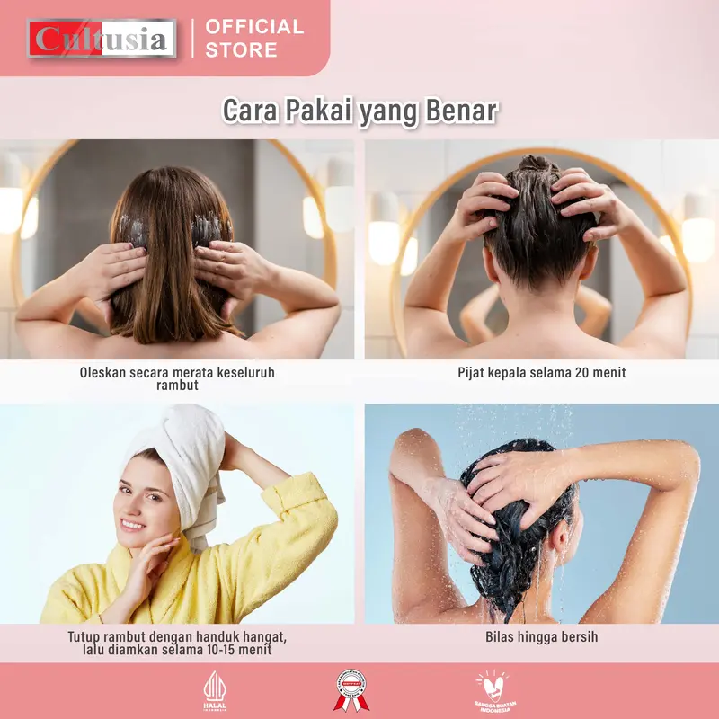 Cultusia Hair Creambath Red Pome 1000 ml - Haircare 4