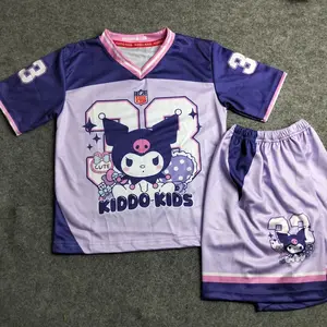 Kaos anak kuromi setelan anak perempuan jersey Kuromi usia 3-10 tahun Baju Anak Kuromi unisex