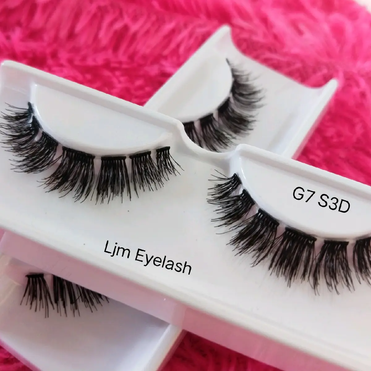 Bulumata 3D G7 Short 3D 9 mm jual Lusinan isi 12 pcs/12 pasang sudah full tutup mika Bulumata