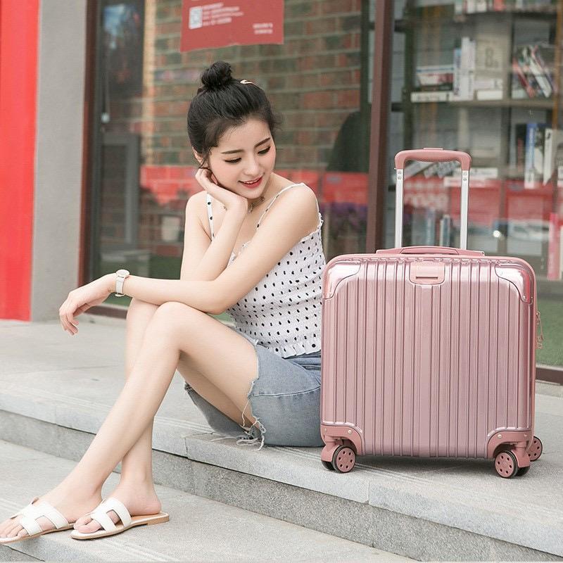 【Three Sheep Network】Koper Kabin Bagasi A973 Ukuran 18 Inch Koper Multifungsi Bahan PC Premium Tahan Banting Anti Pecah Kuat Anti Air Desaign Kekinian Dan Elegan 0