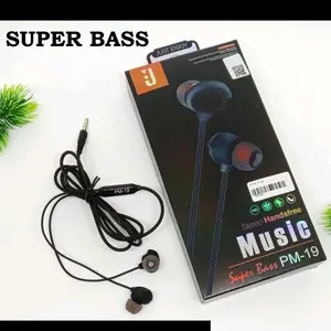 Super Bass PM-19 Headset Stereo Handsfree Music dengan Kualitas Suara Terbaik untuk Pengalaman Mendengarkan Musik Anda