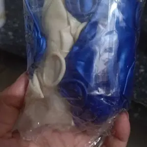 {isi 30 pcs} MIX Balon metalik BIRU TUA BIRU MUDA PUTIH / Balon latex / Balon Metalik 12 inch / Balon metalic