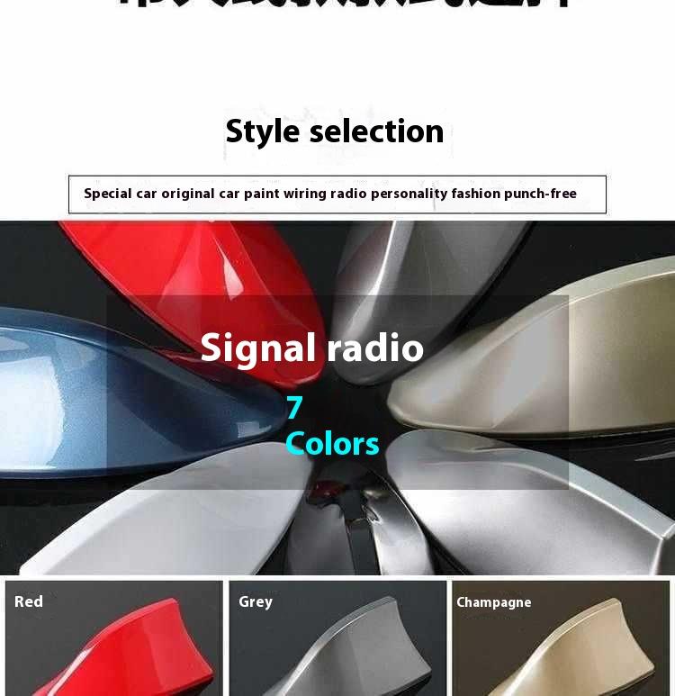 Product Introduction of Car solar flashing light decoration shark fin antenna anti rear end collision roof light LED tail wing modification warning light 13