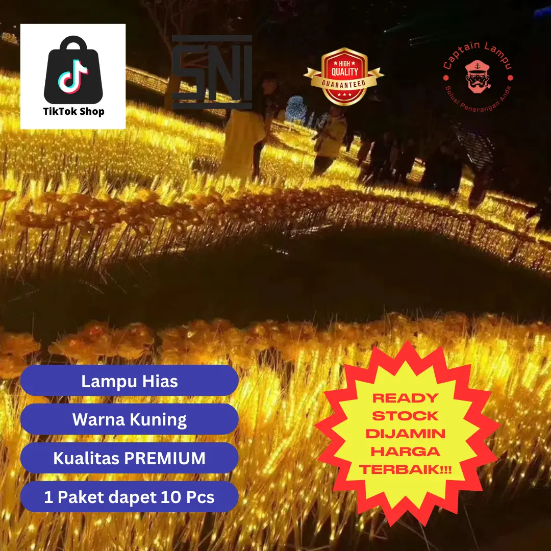 Lampu Padi 1 set isi 10 LED Tancap Standing Water Proof - Lampu Dekorasi Whar Home Decor