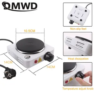 DMWD 110V Electric Hot Plate Mini stove Coffee Heater Milk Tea Mocha Heating Stove Cooking Pot Oven Small Furnace Cook US plug