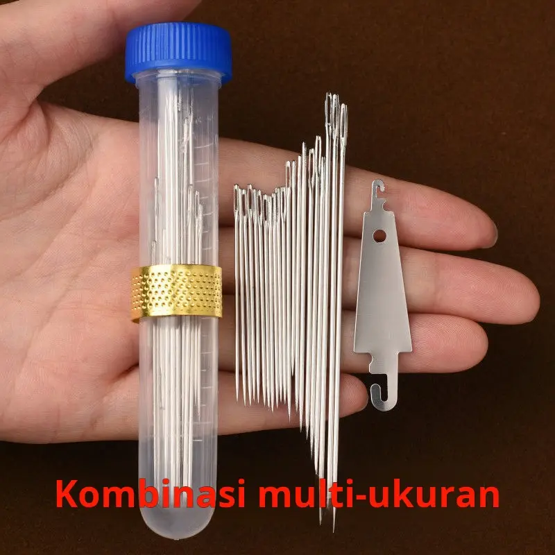 Jarum rumah tangga pakaian jahit tambahan selimut jarum besar jarum jahit tangan jarum lubang besar jarum tebal mata jarum panjang besar jarum mata besar tua