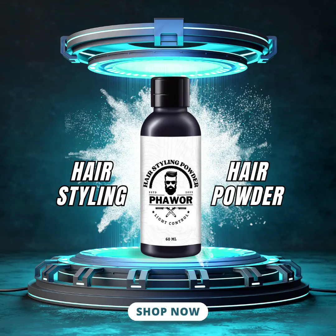 Hair  Pria by Phawor Hair Styling dan Volumizing 60 ml / 10 gram powder
