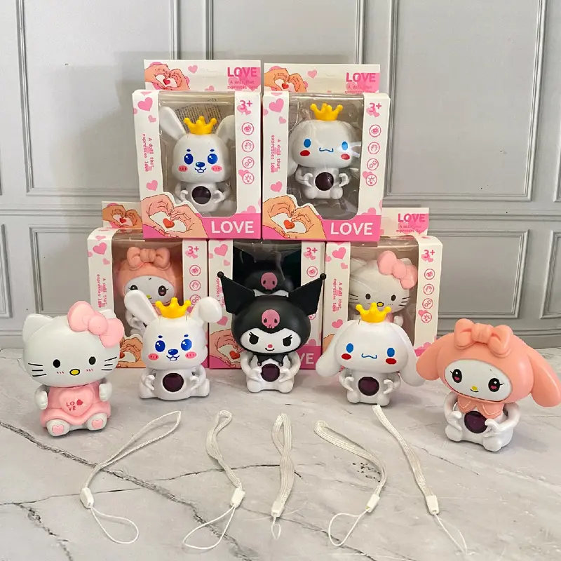 (Kado Unik] Versisuara love you Cinnamoroll Melody Lotso Kuromi Sanrio LED Night Light Kemasan Box 0
