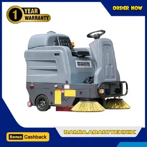 Mesin Pembersih / Penyikat Lantai Otomatis Golden Power Japan Valter Ride On Sweeper Cleaner Dinding