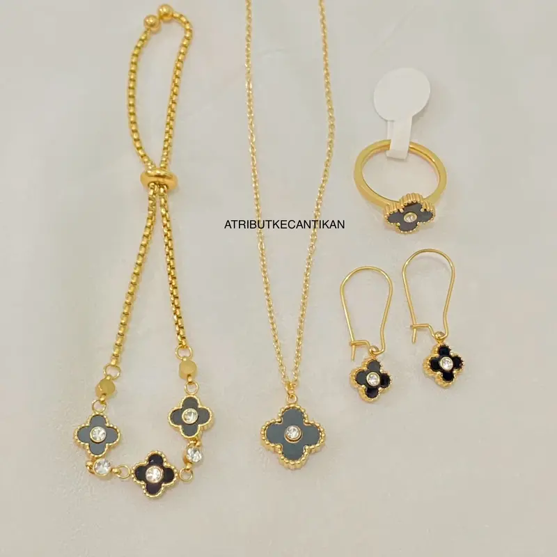 SET PERHIASAN TITANIUM LENGKAP ANTI KARAT ANTI LUNTUR 1