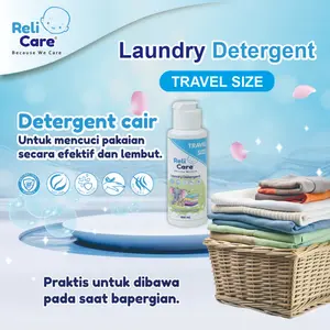 RELICARE BABY Laundry Detergent Travel Size 100ml Deterjen Pakaian Bayi Anti Bakteri Sabun Cuci Baju