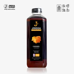 Jingga Caramel Syrup 1000 ml -Sirup Rasa Caramel untuk Kopi, Mocktail dan Cocktail