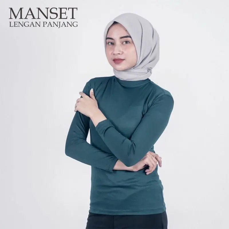 [READY SIAP KIRIM] Manset Baju TURTLENECK sampai leher / Manset Dalaman Dewasa / Atasan Muslim Dalaman Kebaya 0