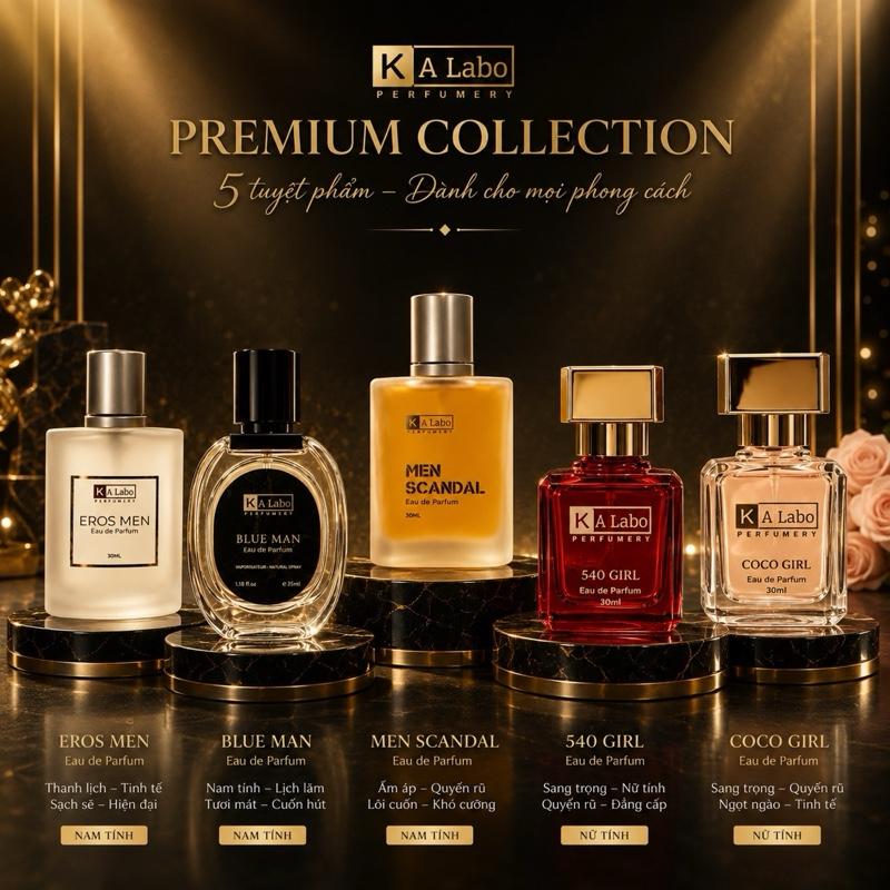 Combo LUXURY Nước hoa Nam và Nữ Kalabo 30ml UT