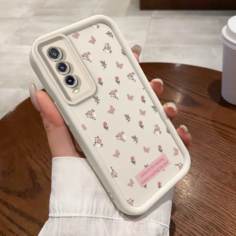 Case HP VIVO Y20 2020 2021  Y20a Y20i Y20t  Y20s Y20g Y20sG  Y21 Y21a Y21e  Y21s Y21t Y21G  Y22 Y22s  Y27 4G  Y27 5G Casing Softcase Kesing Lucu Cesing Phone Soft Cassing Sederhana Bunga indah melindungi Kreatif mode untuk Silicone Kasing Chasing Cashing 1