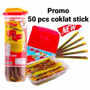 50 pcs coklat stick / 1 toples cho cho long Choco berat 1 toples ukuran 250 gram