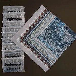 Paket Hijab Voal Pouch Muslim 10 Pcs -Segi Empat - Terbaru Kerudung