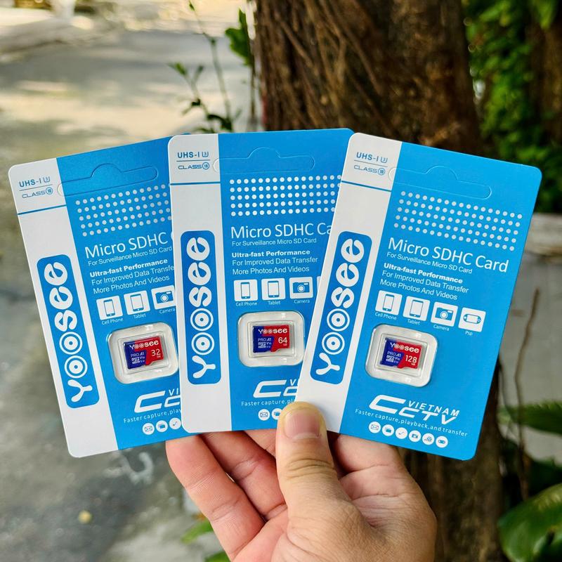 Thẻ Nhớ YOOSEE 128GB 64GB 32GB Tốc Độ Cao,Chuyên Dụng Cho Camera Wifi Camera Hành Trình Điện Thoại Thiết Bị Điện Tử Chính Hãng PHỤ KIỆN GIA ĐÌNH
