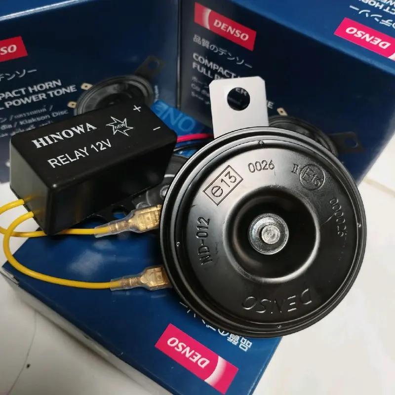 klakson Denso singel disc +relay putus2 untuk motor dan mobil 12V Motorcycle 1