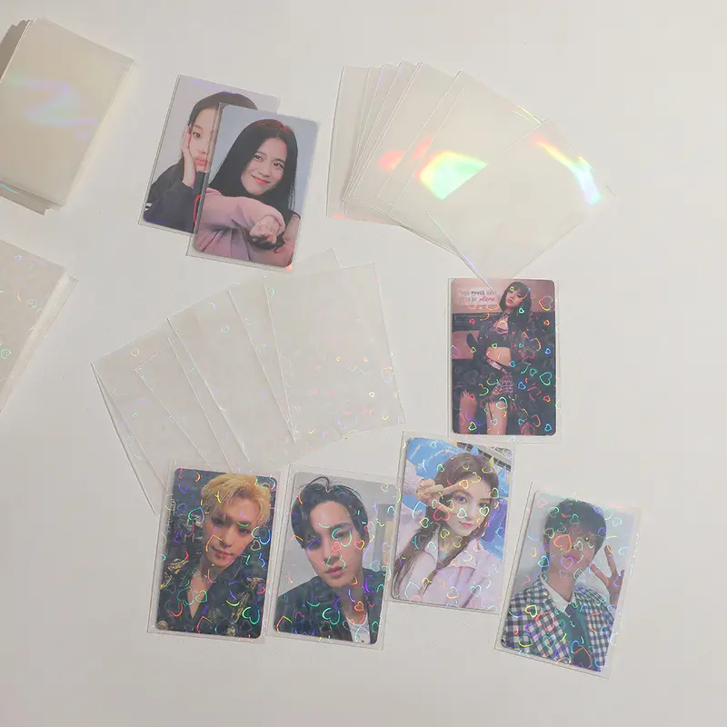 SHINSDAY (20pcs) Inner Sleeve 56x87mm Hologram Rainbow Unseal Pelindung Photocard PC Kpop 4