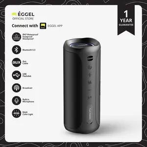 Eggel Terra 3 Plus S Waterproof Bluetooth Speaker with RGB Lights