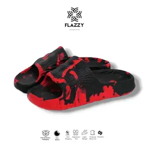 FLAZZY Sandal slippers adilette-Sandal slipon 22 3D Pria-sandal slop loreng tie dye Eva premium Karet