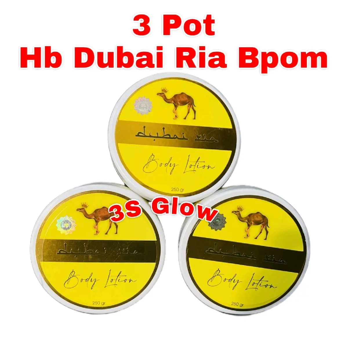 3 POT HB DUBAI RIA BPOM ORIGINAL UNTUK MENCERAHKAN KULIT