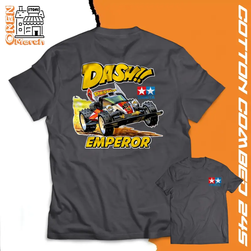 Kaos Tamiya Logo Mini 4WD Baju Dash Emperor - Cotton Combed 24s - Kain 4