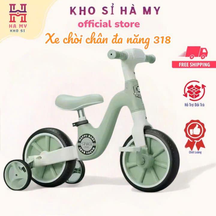 Xe đạp 3 bánh kiêm chòi chân cân bằng đa năng 318 cao cấp cho bé hot 2024 KHO SỈ HÀ MY Đồ Chơi Toys