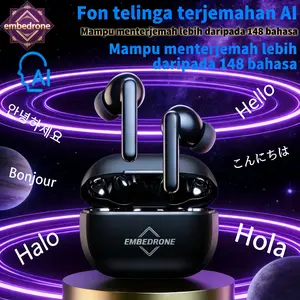 COD embedrone 2026 NEW AI PHANTOM K80 Earphone Nirkabel,Anti Air Dalam, Baterai Tahan Lama, TWS, Bass Kuat,Surround 3D, Peredam Suara Cerdas, Gaming, Panggilan,Musik, Olahraga, Earphone Bluetooth Nirkabel