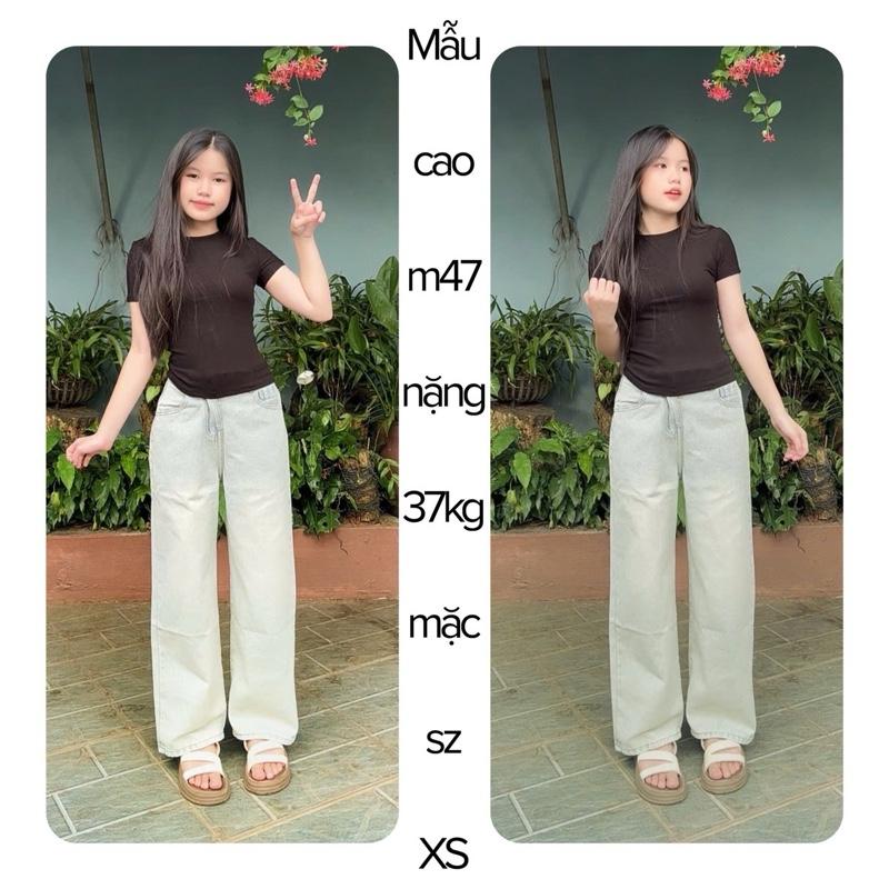 SUÔNG NẤM LÙN QUẦN JEANS NỮ ỐNG SUÔNG MÀU XANH BẠC HÀ dành cho nấm nhận đơn từ m42