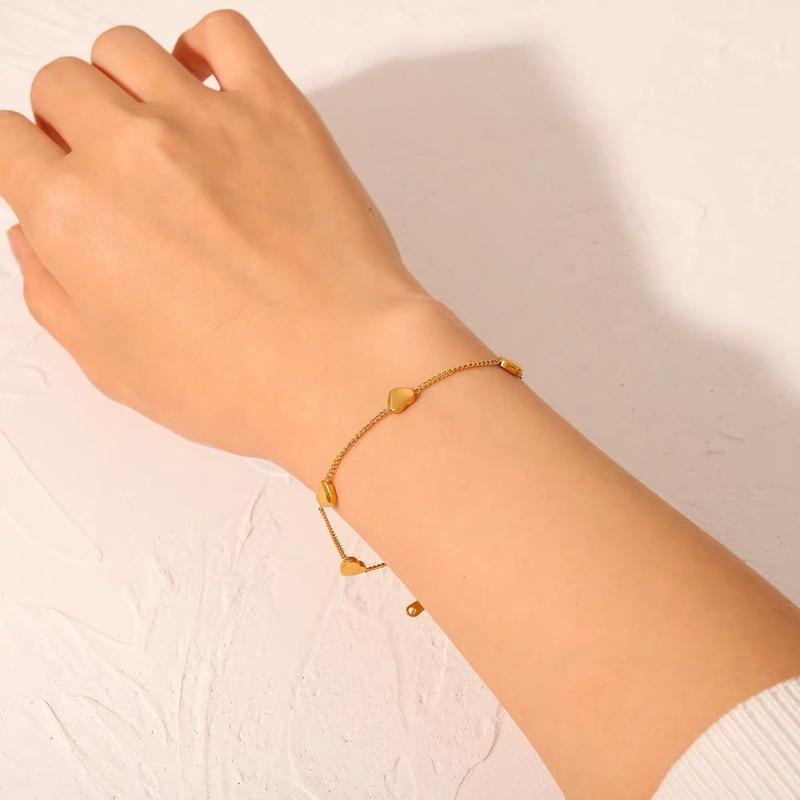 Product Introduction of 【 48 Styles】 Titanium Steel Gold Bracelet ,  Not Fade Bracelet for Women Stainless Bracelet Rose Gold Accessories 22