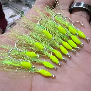 Isi 5 Mata Pancing Rintak GID/ Kotrekan menyala dalam gelap Siap Rangkai - Umpan Terbaik