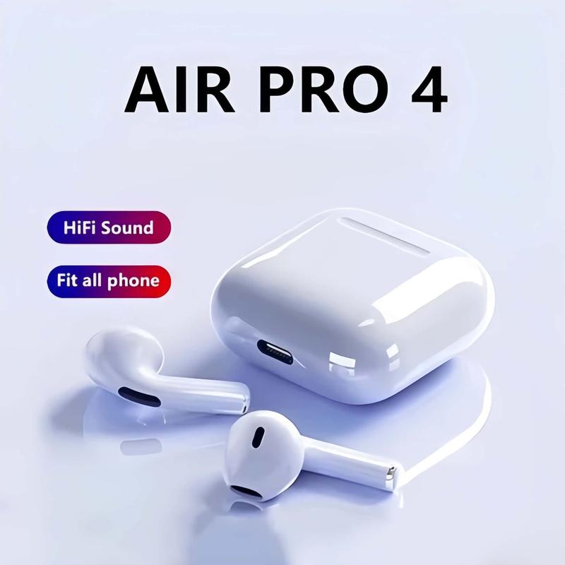 Tai nghe Bluetooth Pro4TWS Tai nghe không dây âm thanh nổi 9D Tai nghe InEar HiFi rảnh tay