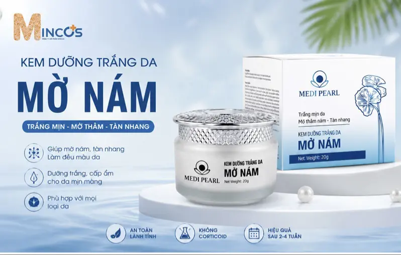 Kem dưỡng trắng Da Mờ Nam Alpha Arbutin Niacinamide Vitamin B3 20g