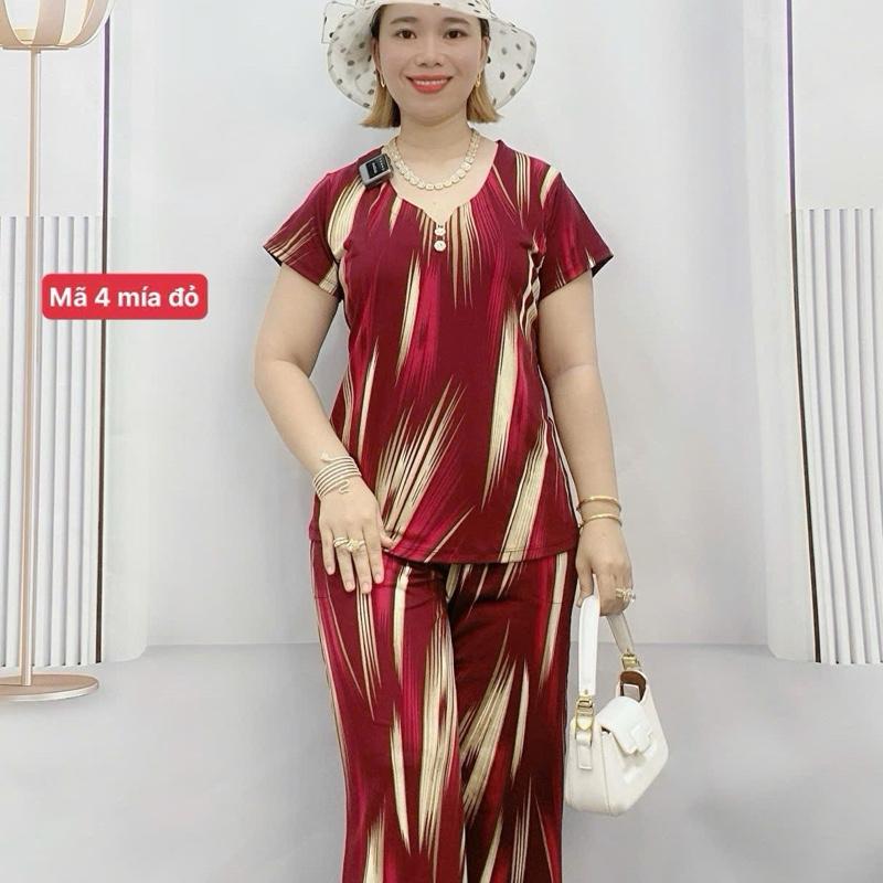 Mã 4  .Đồ bộ tay ngắn quần lỡ chất vải thun mềm mịn mát thấm hút mồ hôi sai 45kg đến 100kg 0