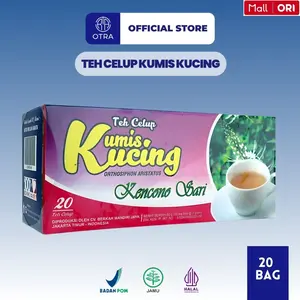 Teh Daun Kumis Kucing - Teh Celup Kumis Kucing Kencono Sari Isi 20 Tea bag