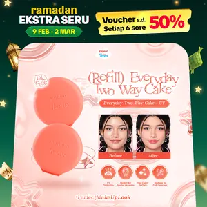 [RAMADAN SPECIAL] PIGEON TEENS EVERYDAY TWO WAY CAKE + UV FILTER REFILL |Bedak Foundation Padat Remaja|Medium To Full Coverage Look