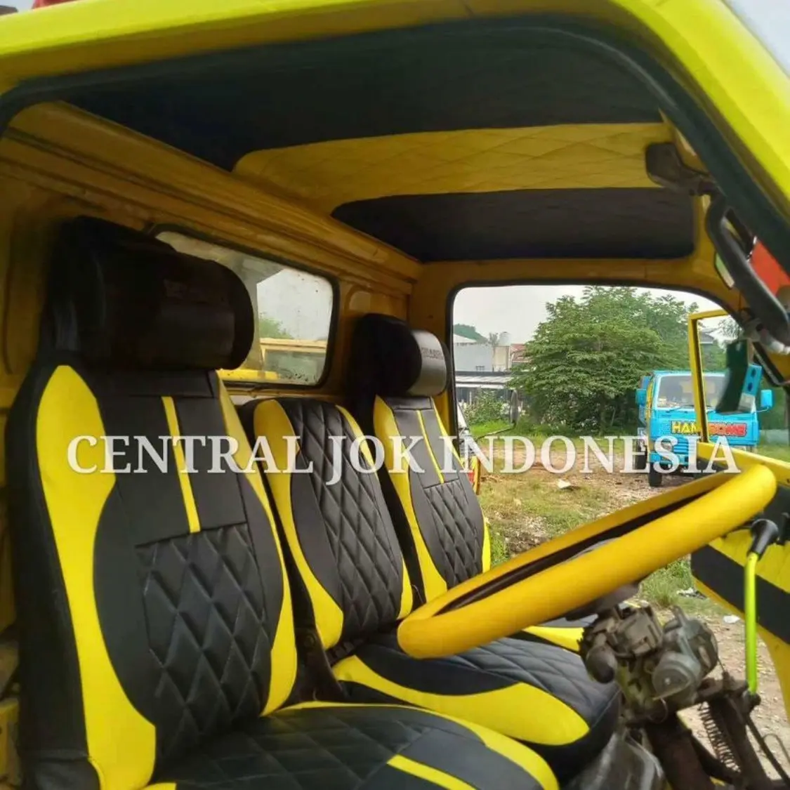 Sarung jok mobil truk canter ragasa hino dutro dyna elf macan elf giga umplung hino lohan Dll (bisa request warna bebas)