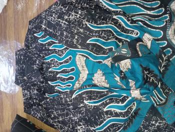 Product Review of KEMEJA BATIK PRIA SLIMFIT MOTIF IGUANA BLUE EMERALD LAPIS FURING from G**n 1