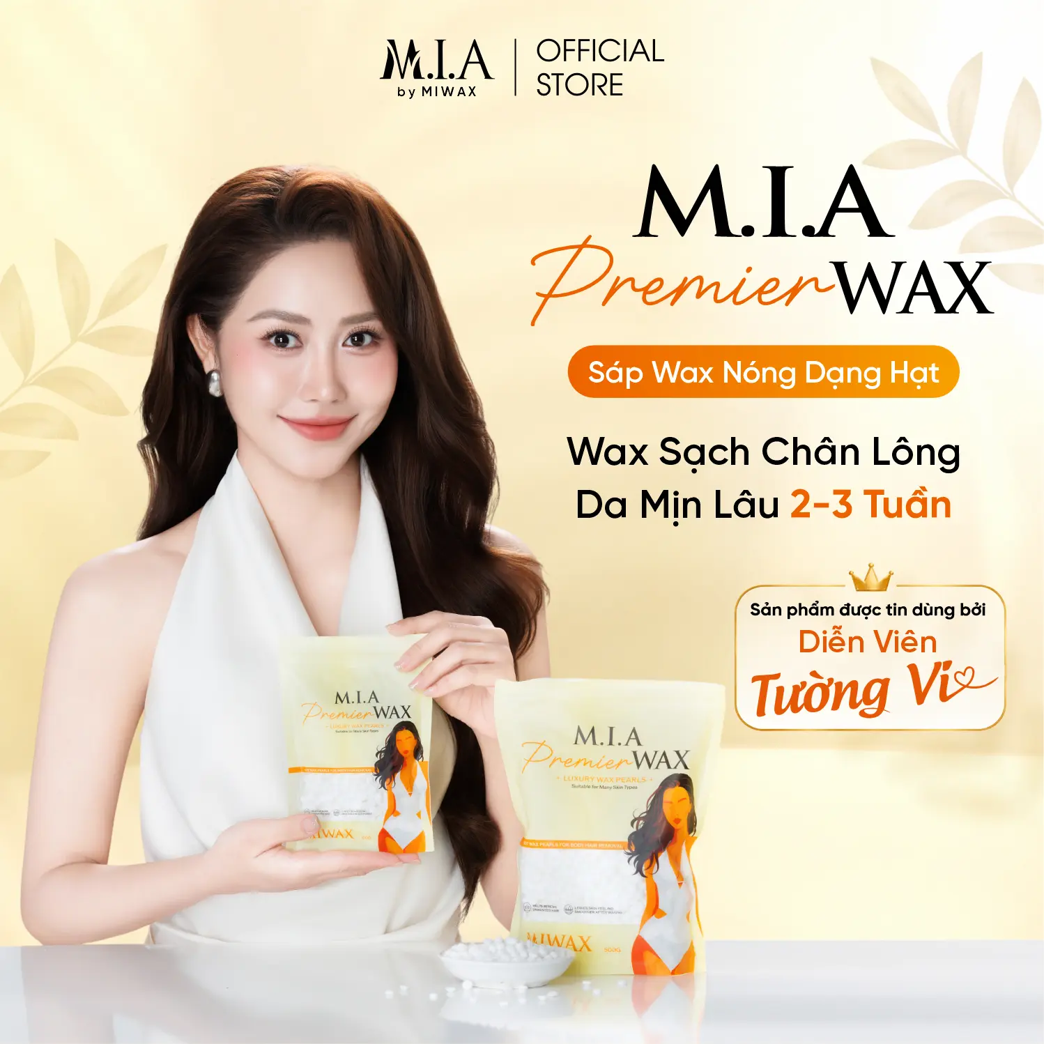 Sáp Wax Lông Cao Cấp M.I.A WAXING by MIWAX Wax Lông Nách, Lông Chân, Wax Toàn Thân