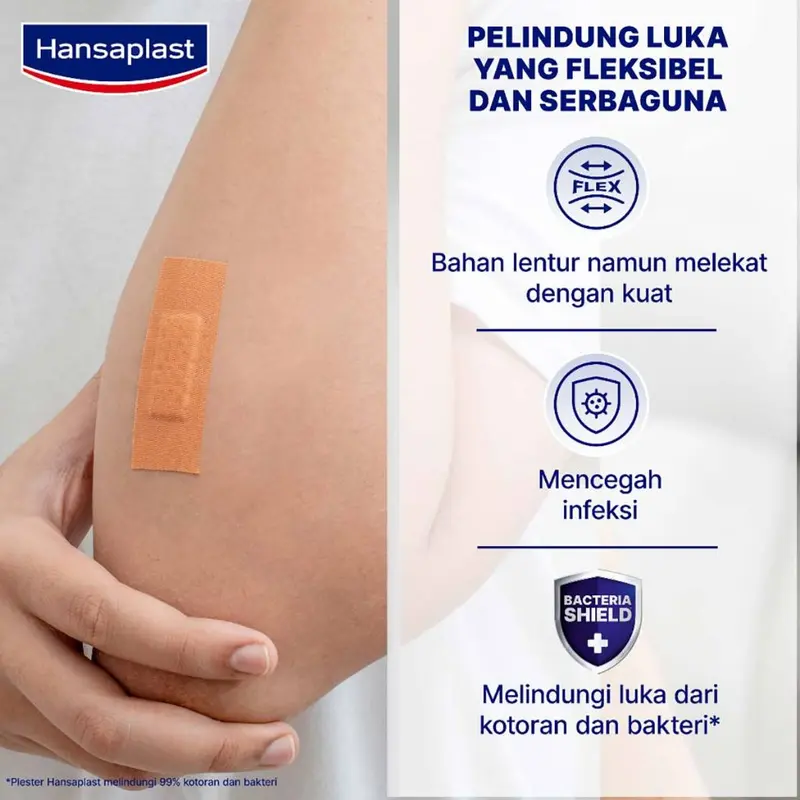 Hansaplast Plester Kain Elastis Mix 10 Lembar 1