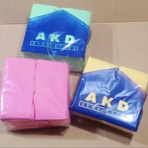 70lembar Tissue Napkin Belah Dua Lipat/Tissue Sendok/Tisu Makan Warna/Tisu Sendok Warna/Napkin warna