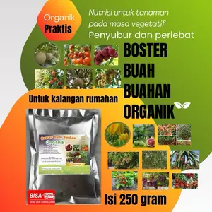 Pupuk Boster Buah Buahan Organik Nutrisi Untuk Tanaman Masa Vegetatif Penyubur Tanah Dan Perlebat Isi 250 Gram Organik Praktis Meningkatkan Kualitas Buah Sayuran Pembenah bibit kelengkeng