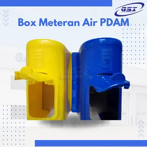 Box Meteran Air PDAM Pelindung Water Meter Biru & Kuning untuk Perlindungan Optimal - Box Meter PDAM