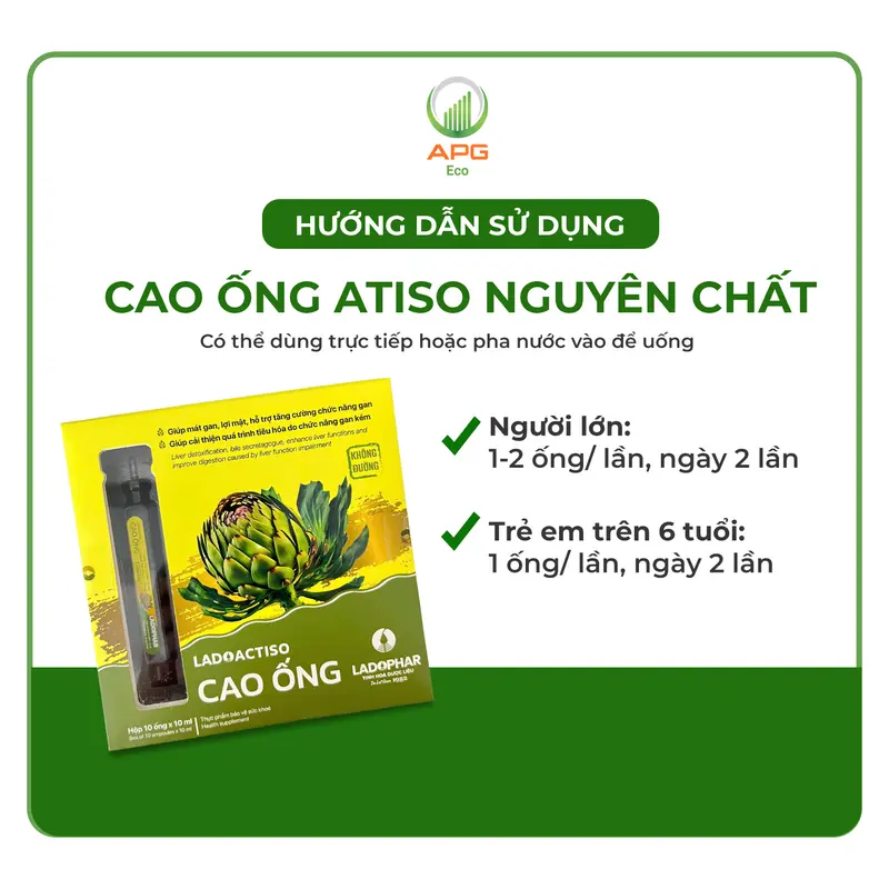 Combo 10 Hộp Cao ống Atiso Nguyên Chất (Quy cách 10ml x 10 ống/Hộp) 3
