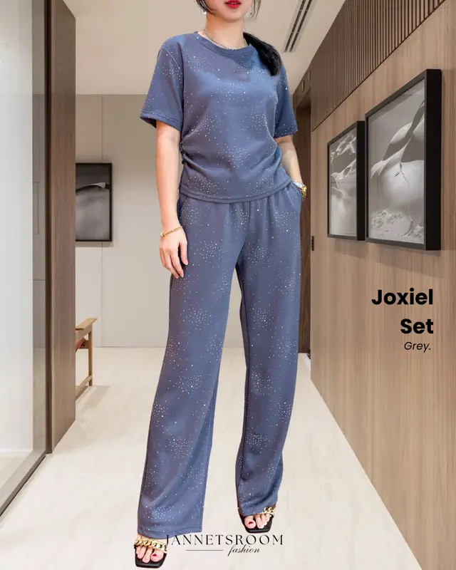 Joxiel Blink Set Oneset Wanita BKK Bangkok Set Long Pants Korean Style by Jannetsroom 6