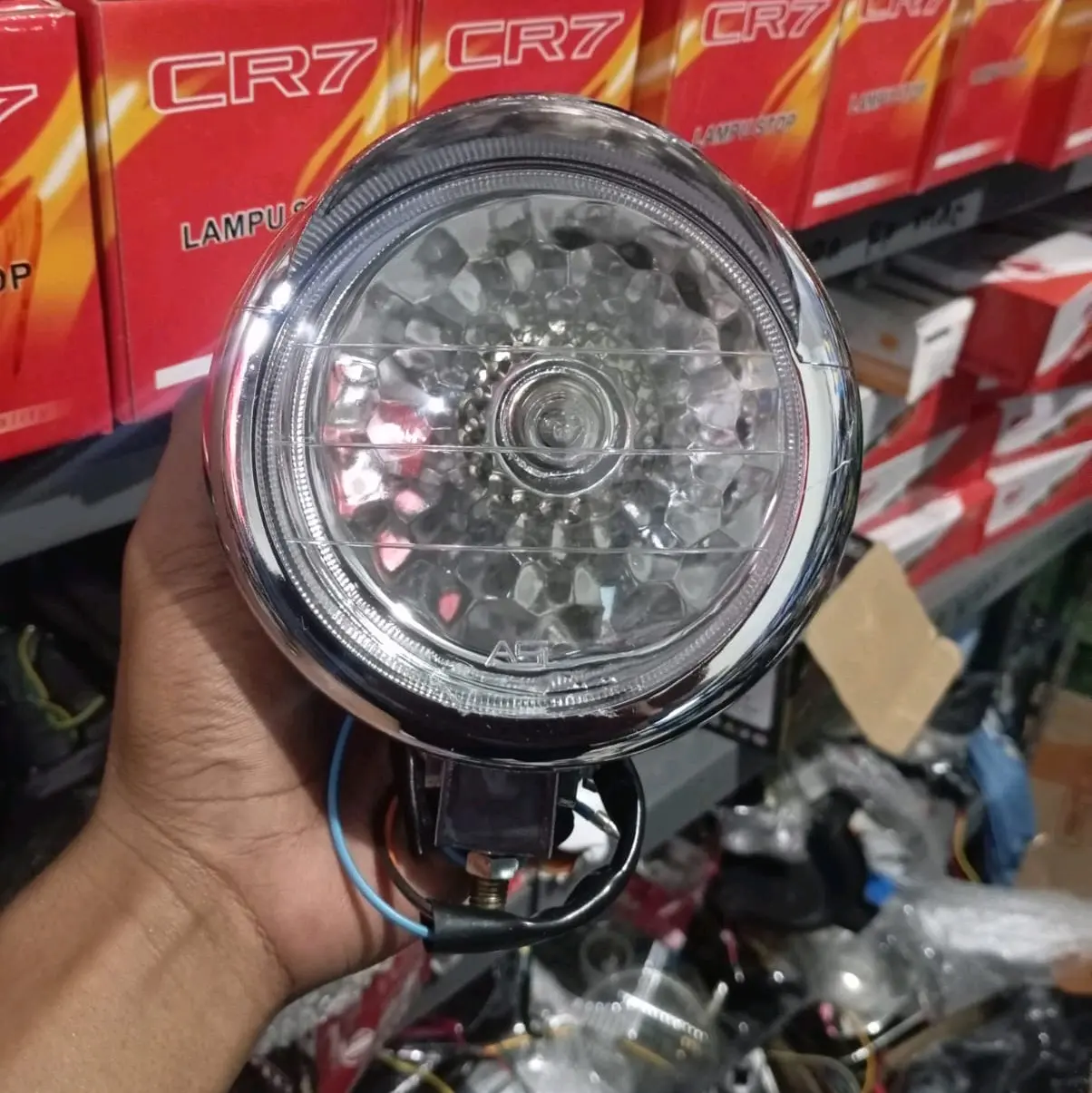 Lampu Depan Harley/ Chopper Topi Fullset Import Best Quality
