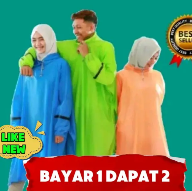 Jas Hujan 1 Dapat 2-Jas Hujan Ibex-Jas Hujan Ponco Lengan Colour-Jas Hujan Murah-Jas Hujan Beli 1 Dapat 2-Jas Hujan Colour- Jas Hujan Dewasa-Jas Hujan Jumbo